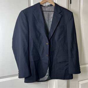 Oscar de la renta mens suit jacket blazer blue navy R533